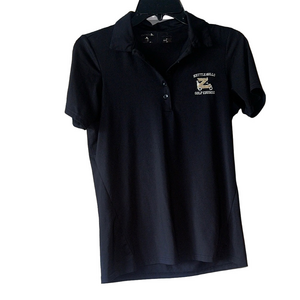 Antigua Black Polo Shirt with kettle hills Logo